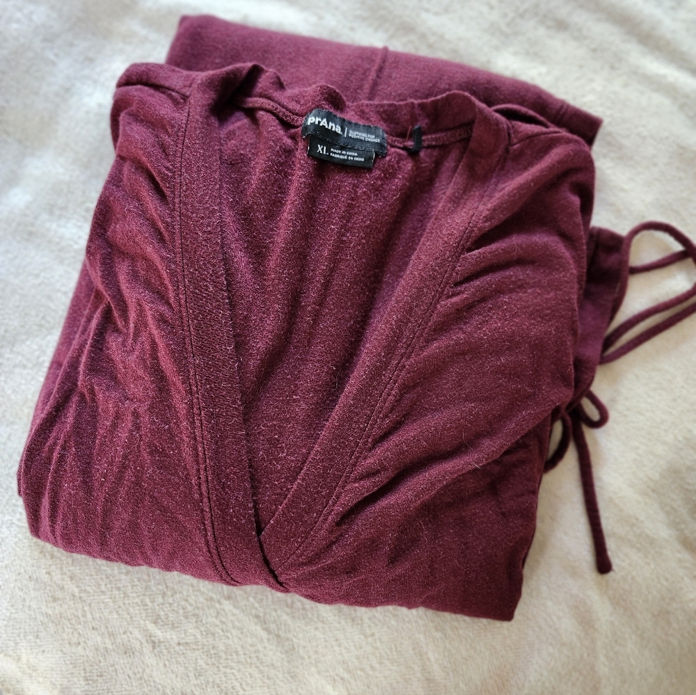 Prana Burgundy Midi Dress